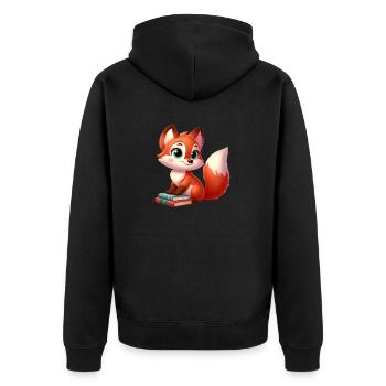 fox 6 - Veste à capuche bio Premium Unisexe - noir - Dos - Nico (187cm)
