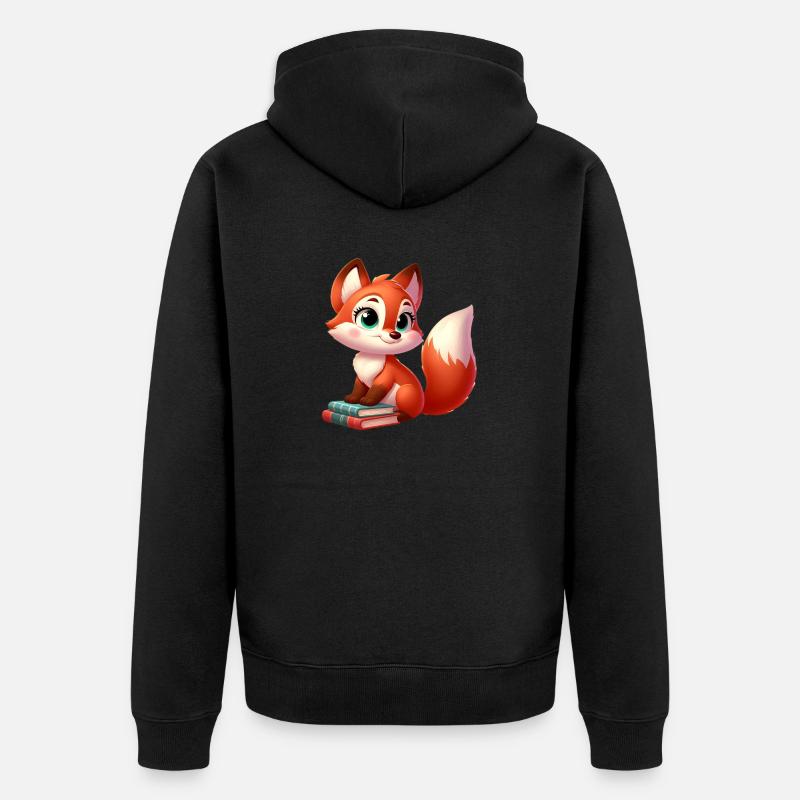 fox 6 - Veste à capuche bio Premium Unisexe - noir