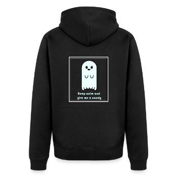 Fantôme Vute - Veste à capuche bio Premium Unisexe - noir - Dos - Nico (187cm)