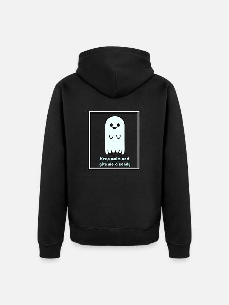 Vute Geist - Unisex Premium Bio Zip Hoodie - Schwarz