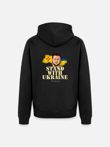 Ukraine New Mexico - Unisex Premium Organic Zip Hoodie - black
