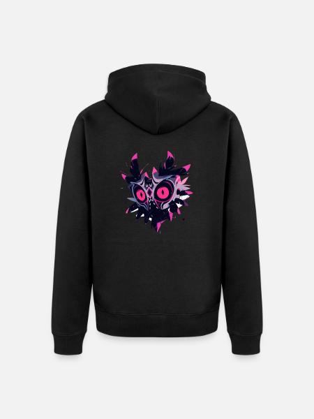 Occult Cursed Mask - Mystical Design - Unisex Premium Organic Zip Hoodie - black