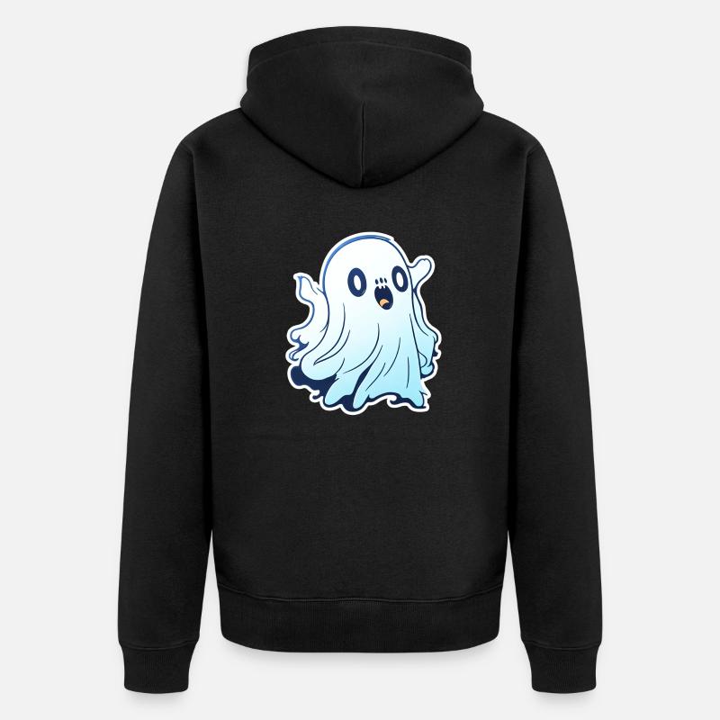 Fantôme - Veste à capuche bio Premium Unisexe - noir