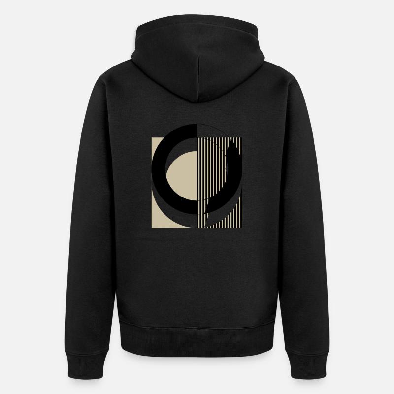 boho2 - Unisex Premium Bio Zip Hoodie - Schwarz