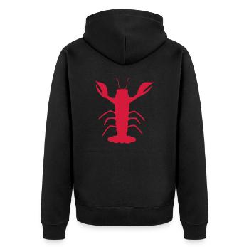 Homard noir - Veste à capuche bio Premium Unisexe - noir - Dos - Nico (187cm)