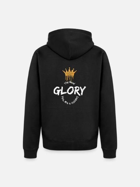 The Real Glory - Unisex Premium Organic Zip Hoodie - black
