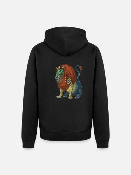 Egyptian Mythology Deity Ammit - Unisex Premium Organic Zip Hoodie - black