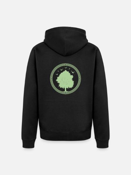 Tree of Life - Unisex Premium Organic Zip Hoodie - black