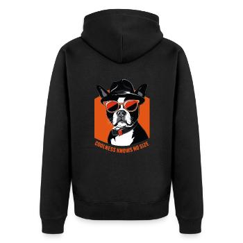 Cool sans taille - Veste à capuche bio Premium Unisexe - noir - Dos - Nico (187cm)