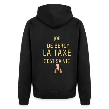 Joe de bercy - Veste à capuche bio Premium Unisexe - noir - Dos - Nico (187cm)