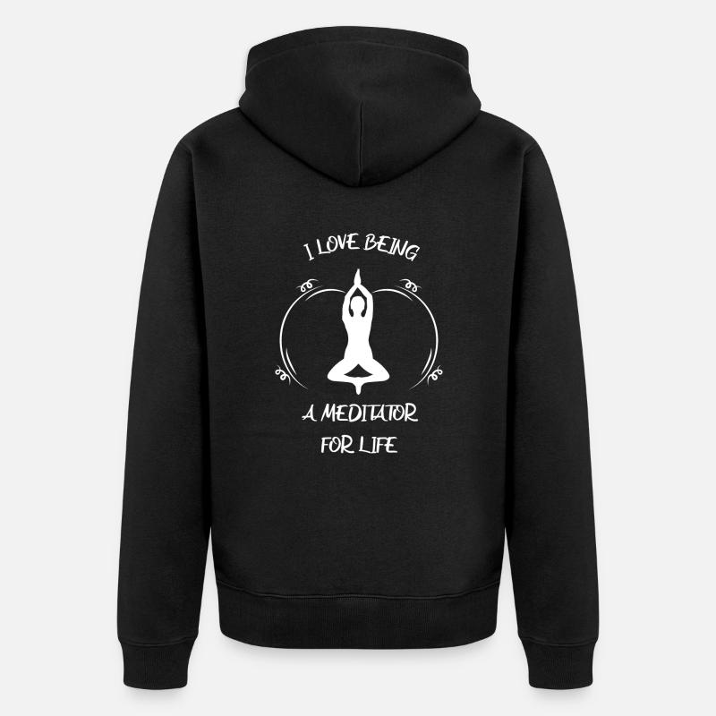 Médaïon - Veste à capuche bio Premium Unisexe - noir