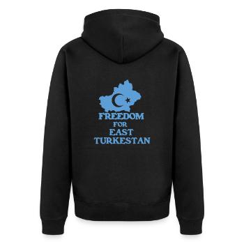Freedom East Turkestan - Veste à capuche bio Premium Unisexe - noir - Dos - Nico (187cm)
