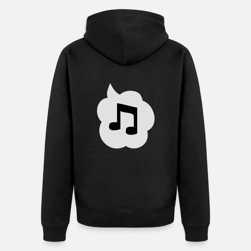 Music Talking - Veste à capuche bio Premium Unisexe - noir