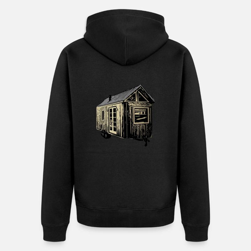 Tiny House - Veste à capuche bio Premium Unisexe - noir