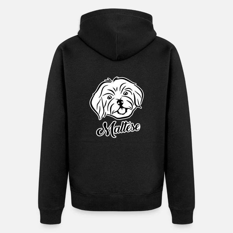 Bichon - Veste à capuche bio Premium Unisexe - noir
