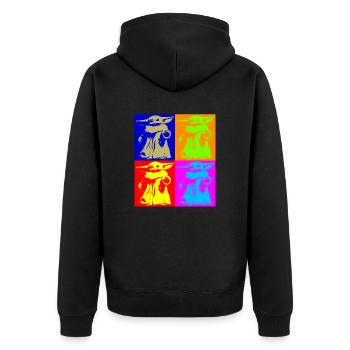 Mandalorian Pop Art - Veste à capuche bio Premium Unisexe - noir - Dos - Nico (187cm)