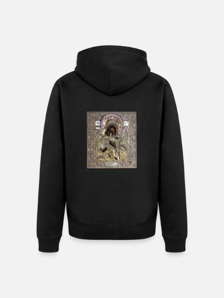 Icon. Orthodox icon - Unisex Premium Organic Zip Hoodie - black