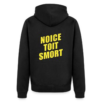Noice toit smort cool cool cool B 99 Brooklyn 99 - Veste à capuche bio Premium Unisexe - noir - Dos - Nico (187cm)