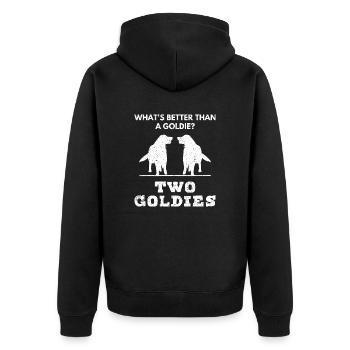 Golden Retriever Dogs Dog Lovers Propriétaires de chiens - Veste à capuche bio Premium Unisexe - noir - Dos - Nico (187cm)