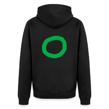 Cercle Manch - Veste à capuche bio Premium Unisexe - noir - Dos - Nico (187cm)