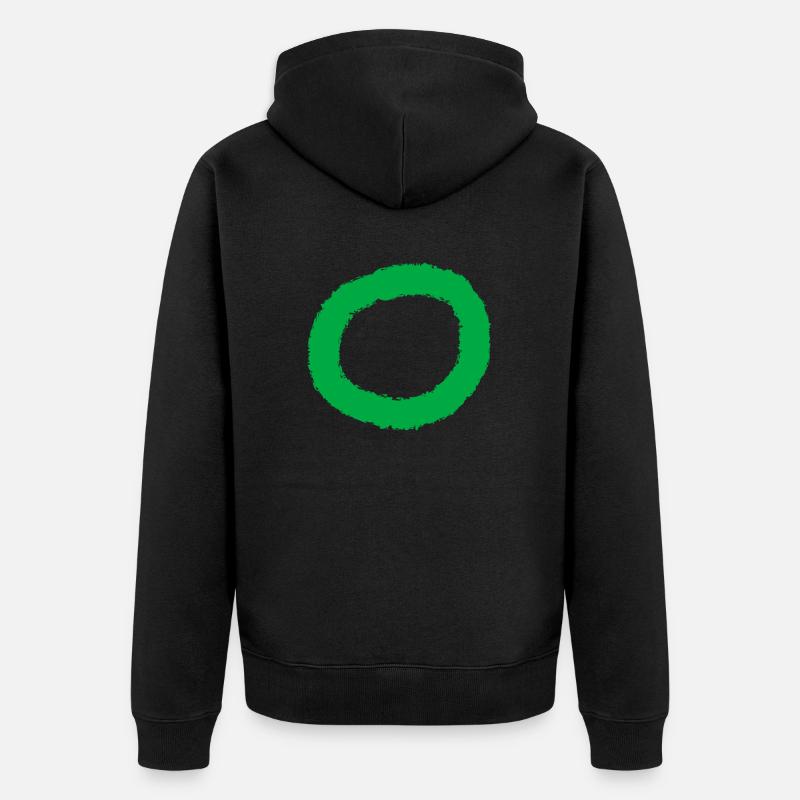 Cercle Manch - Veste à capuche bio Premium Unisexe - noir
