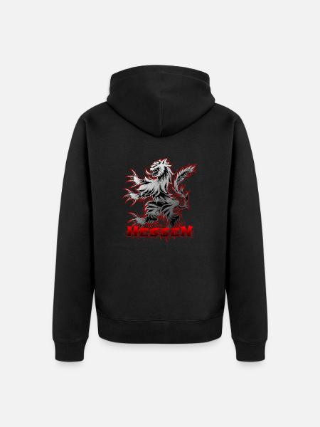 Hessian design "Hessen-Logo" - Unisex Premium Organic Zip Hoodie - black