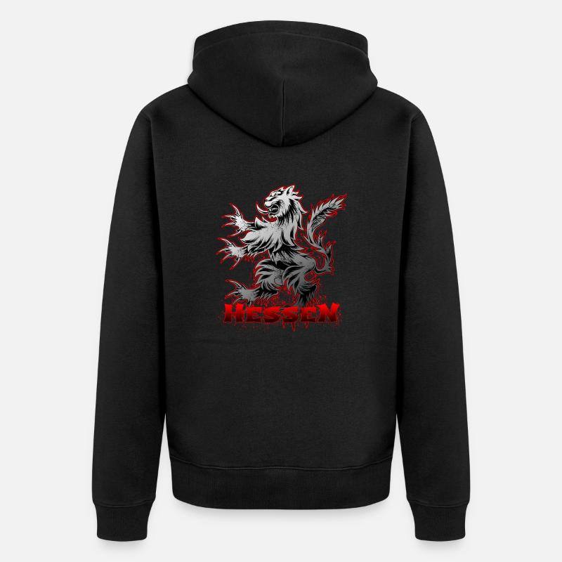 Design hessois « Hessen-Logo » - Veste à capuche bio Premium Unisexe - noir