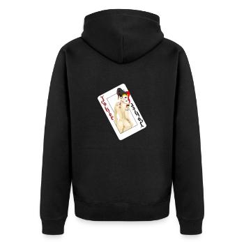 Joker (deck) - Série Casino - Veste à capuche bio Premium Unisexe - noir - Dos - Nico (187cm)
