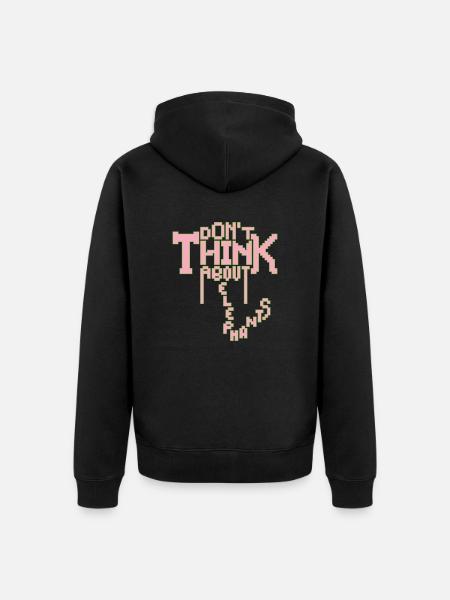 ÉLÉPHANT - Veste à capuche bio Premium Unisexe - noir