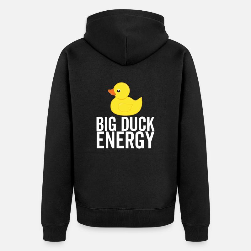 Énergie Big Duck - Veste à capuche bio Premium Unisexe - noir