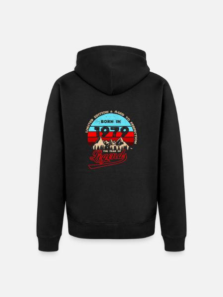 Legends 1979 - Unisex Premium Organic Zip Hoodie - black