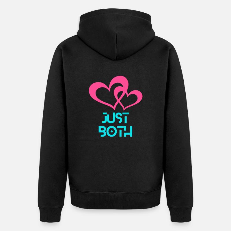 Juste toi et moi - Veste à capuche bio Premium Unisexe - noir