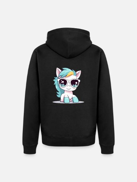 Tam the mare - Unisex Premium Organic Zip Hoodie - black