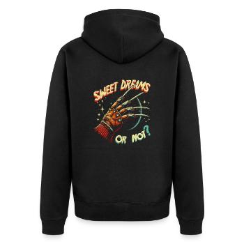 Un cauchemar sur Elm Street - De beaux rêves, ou pas ? - Veste à capuche bio Premium Unisexe - noir - Dos - Nico (187cm)