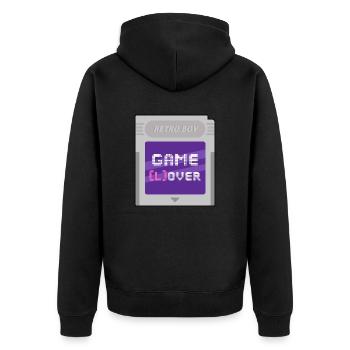 RETRO BOY Game Lover - Veste à capuche bio Premium Unisexe - noir - Dos - Nico (187cm)