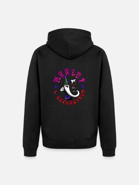 Merlot der Verzauberer - Unisex Premium Bio Zip Hoodie - Schwarz