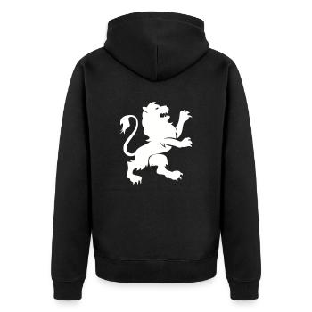 Lion Animal - Veste à capuche bio Premium Unisexe - noir - Dos - Nico (187cm)