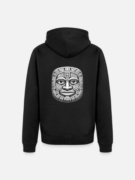Mask - Unisex Premium Organic Zip Hoodie - black