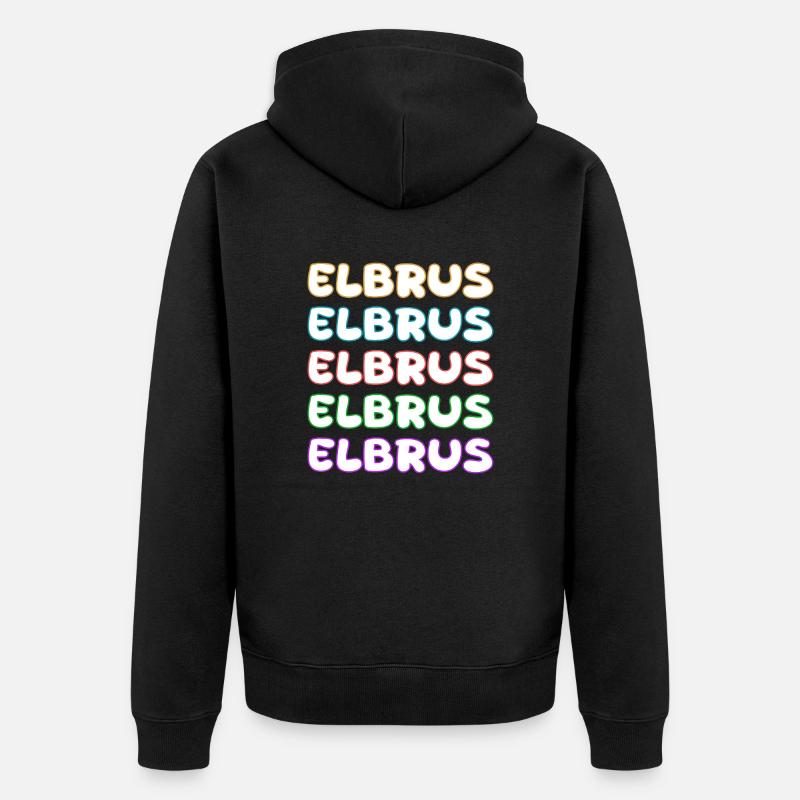 Elbrus - Veste à capuche bio Premium Unisexe - noir