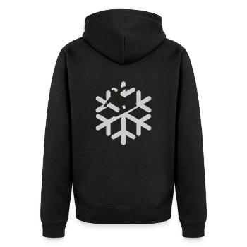 Snowboarder - Veste à capuche bio Premium Unisexe - noir - Dos - Nico (187cm)