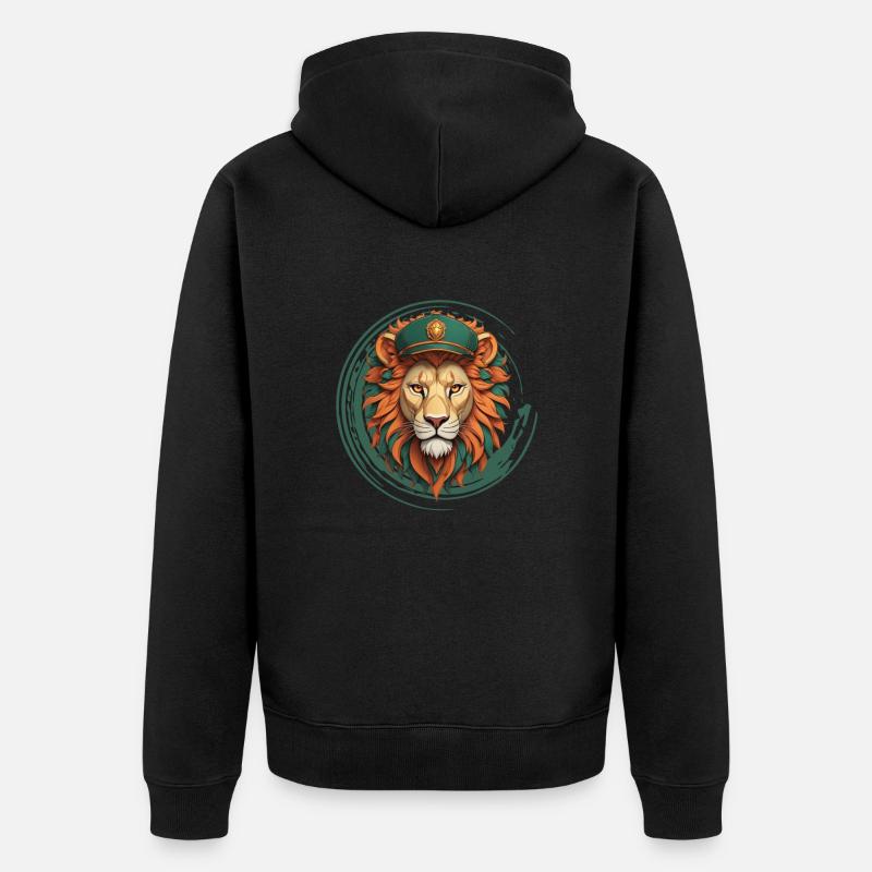 Rule the Jungle - Unisex Premium Bio Zip Hoodie - Schwarz