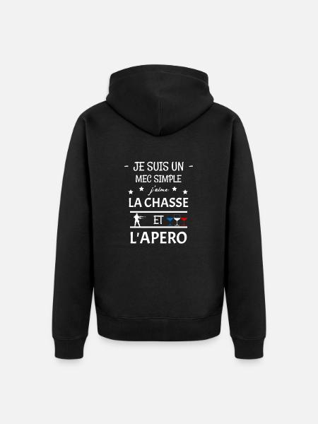 chasse - Veste à capuche bio Premium Unisexe - noir