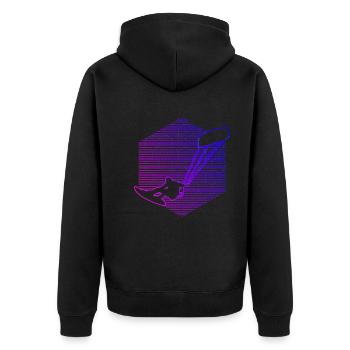 Kitesurf Homme Kitesurf Kitesurfer Kitesurf - Veste à capuche bio Premium Unisexe - noir - Dos - Nico (187cm)