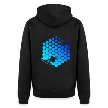 Kitesurf Kitesurf kitesurfer - Veste à capuche bio Premium Unisexe - noir - Dos - Nico (187cm)