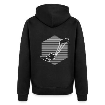 Kitesurfer Kitesurf Homme Kite Kitesurf - Veste à capuche bio Premium Unisexe - noir - Dos - Nico (187cm)