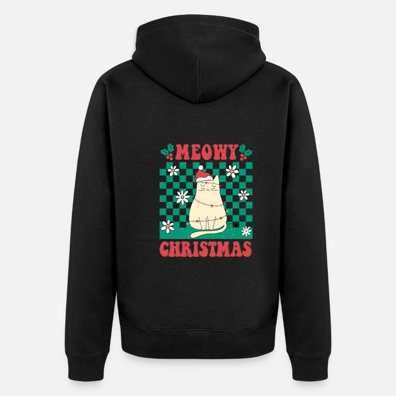Weihnachten Père Noël Joyeux Noël - Veste à capuche bio Premium Unisexe - noir