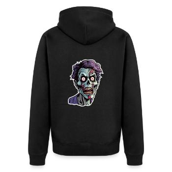 Zombi - Veste à capuche bio Premium Unisexe - noir - Dos - Nico (187cm)