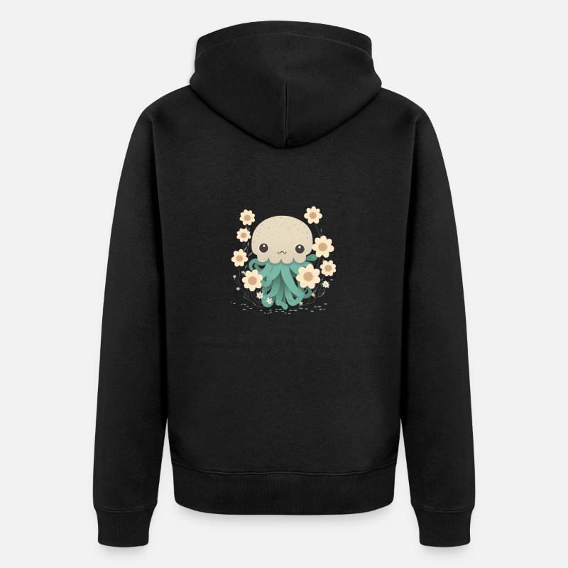 Tentacules affectueux 4 - Veste à capuche bio Premium Unisexe - noir
