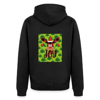 Bientôt NOEL - Veste à capuche bio Premium Unisexe - noir - Dos - Nico (187cm)