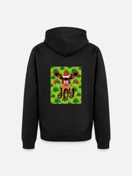 Bald WEIHNACHTEN - Unisex Premium Bio Zip Hoodie - Schwarz